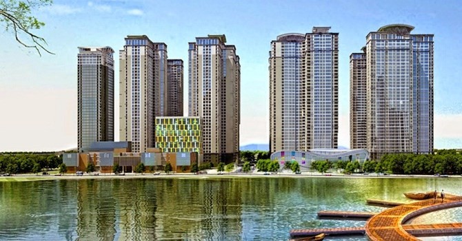 Phối cảnh khu phức hợp Goldmark City 136 Hồ Tùng Mậu.