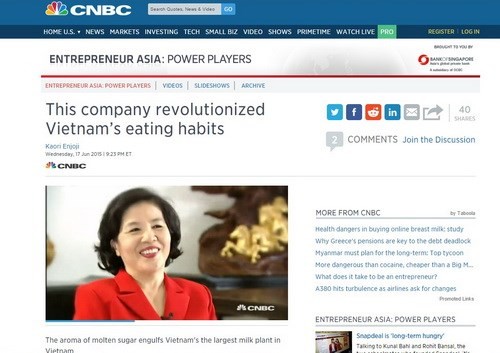 Báo Mỹ ví chủ tịch Vinamilk là ‘Margaret Thatcher của Việt Nam’ ảnh 1