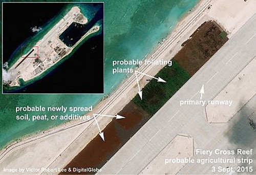 Trung Quốc xây công trình như Lầu Năm Góc ở Trường Sa ảnh 4 Trung Quốc xây công trình như Lầu Năm Góc ở Trường Sa ảnh 4