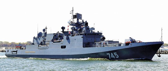Frigate Đô đốc Grigorovich, tàu đầu tiên của lớp Projekt 11356Р/М là phương tiện mang tên lửa Kalibr-NK Frigate Đô đốc Grigorovich, tàu đầu tiên của lớp Projekt 11356Р/М là phương tiện mang tên lửa Kalibr-NK
