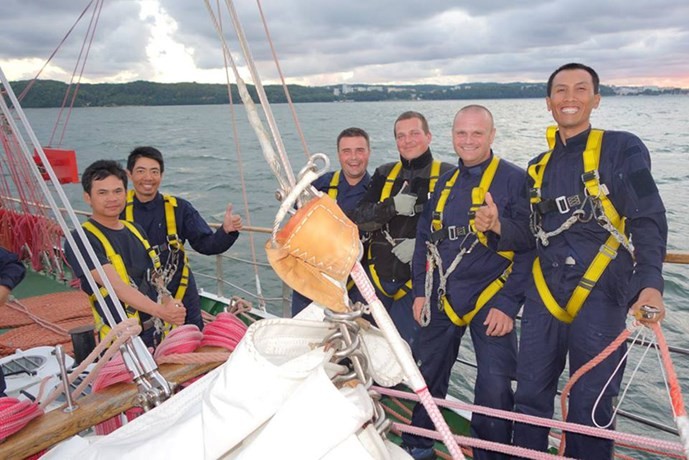 Tàu buồm huấn luyện đầu tiên của Hải quân Việt Nam rẽ sóng tại Ba Lan ảnh 3 Tàu buồm huấn luyện đầu tiên của Hải quân Việt Nam rẽ sóng tại Ba Lan ảnh 3