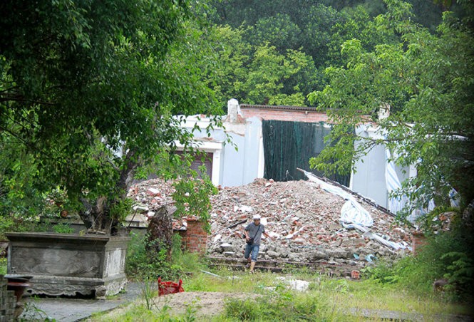 Nhà thiếu tướng Thạch đã đập bỏ - Ảnh: Hữu Khá Nhà thiếu tướng Thạch đã đập bỏ - Ảnh: Hữu Khá
