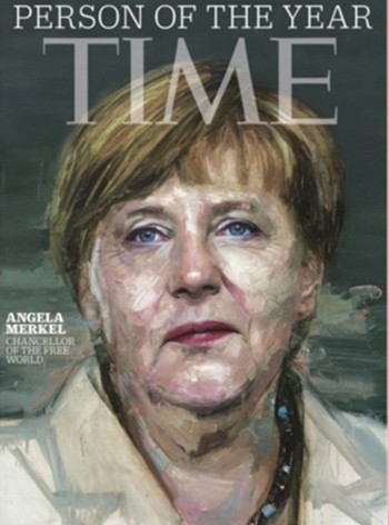Thủ tướng Đức được tạp chí Time chọn là "Nhân vật của năm". Ảnh: Time Thủ tướng Đức được tạp chí Time chọn là "Nhân vật của năm". Ảnh: Time
