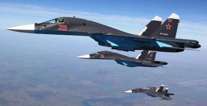 Chiến đấu cơ Su-34 Nga tham chiến tại Syria