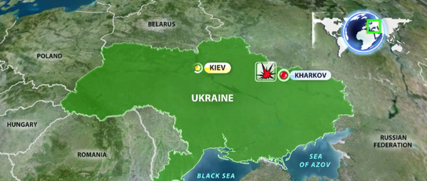 Nổ lớn tại biểu tình ở Kharkov  ảnh 1