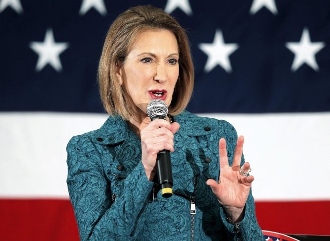 Bà Carly Fiorina, nữ ứng viên tranh cử duy nhất của Đảng Cộng hòa - Ảnh: Reuters