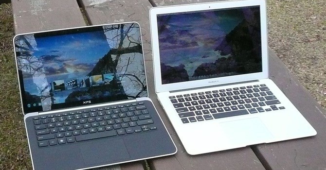 Dòng máy XPS của Dell cũng mỏng và nhẹ như Macbook Air