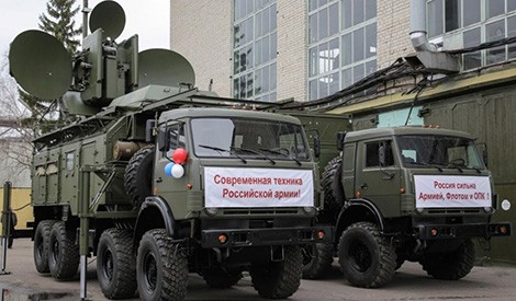 Trạm trinh sát gây nhiễu mặt đất phạm vi rộng 1RL257 Krasuha-4 được thiết kế để bảo vệ các mục tiêu tĩnh trước rađa của các máy bay rađa trinh sát. Ảnh: darkpolitricks. Trạm trinh sát gây nhiễu mặt đất phạm vi rộng 1RL257 Krasuha-4 được thiết kế để bảo vệ các mục tiêu tĩnh trước rađa của các máy bay rađa trinh sát. Ảnh: darkpolitricks.