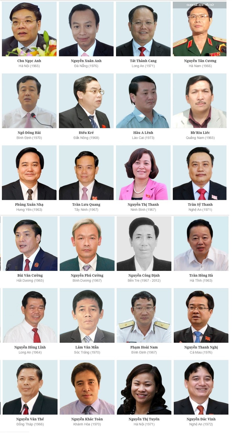 Chân dung  200 ủy viên Trung ương Đảng khóa XI ảnh 10