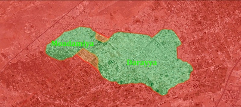 Video:Quân đội Syria đánh chia cắt Darayya với Moadamiya ở Damascus