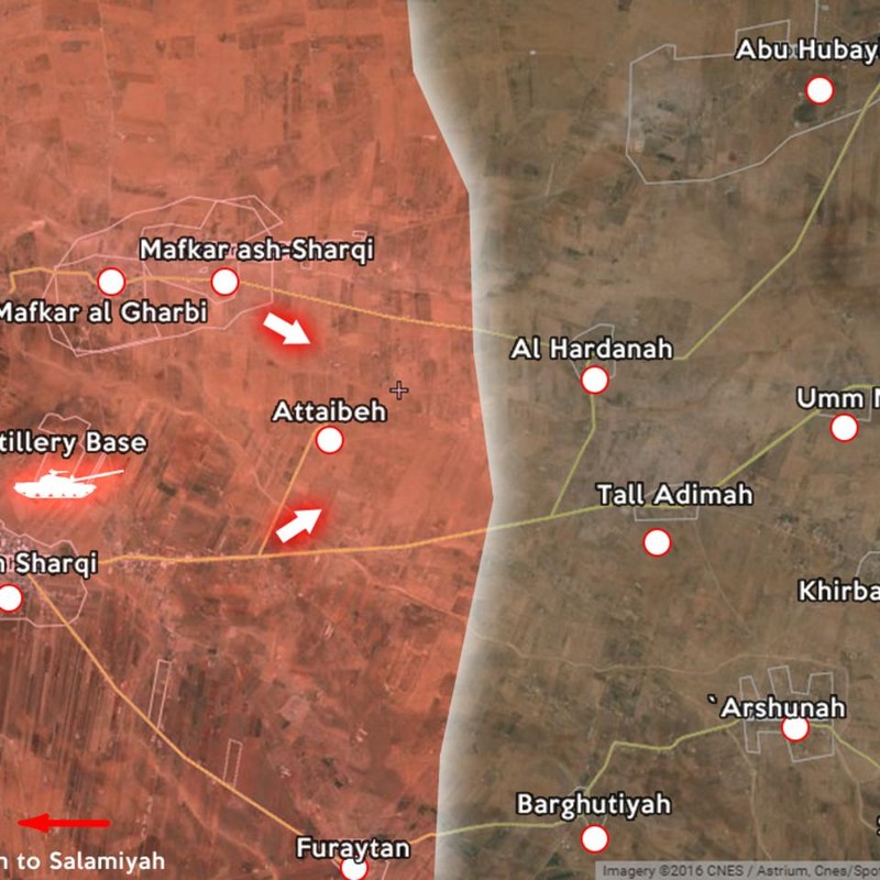 Quân đội Syria bẻ gãy cuộc tấn công, phá hủy 2 xe tăng IS tại làng Attaineth