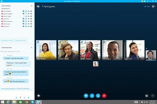 Skype Meetings giúp cuộc họp qua mạng được hiệu quả hơn. Skype Meetings giúp cuộc họp qua mạng được hiệu quả hơn.