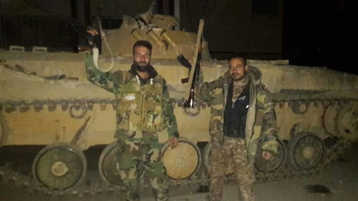 Binh sĩ Syria tiến vào thị trấn Al-Hamah thuộc vùng ngoại ô Damascus