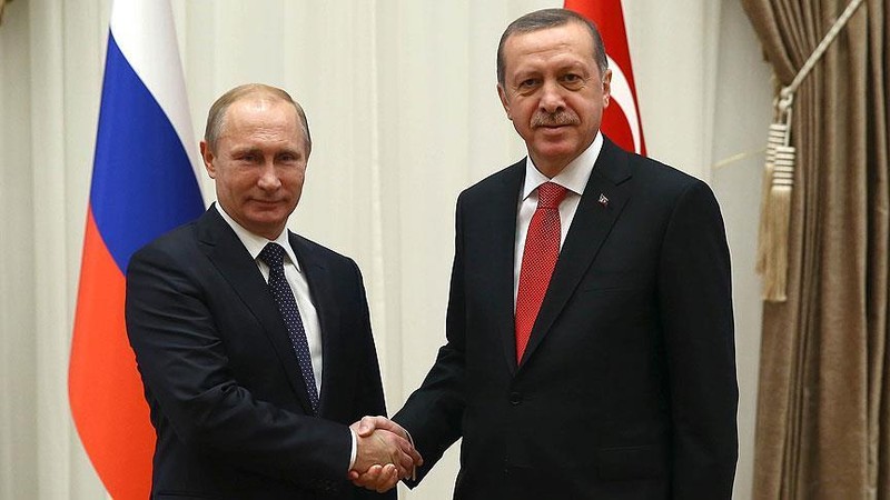 Tổng thống Nga V.Putin và  tổng thống Thổ Nhĩ Kỳ Recep Erdogan (ảnh minh họa) 