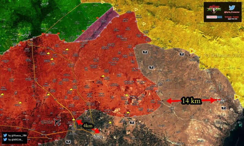 Chiến trường Aleppo tính đến cuối ngày 04.03.2017