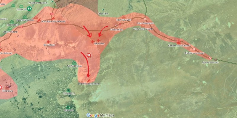 Quân Assad đồng loạt tấn công tam giác biên giới Iraq, Jordan, Syria ảnh 2 Quân Assad đồng loạt tấn công tam giác biên giới Iraq, Jordan, Syria ảnh 2