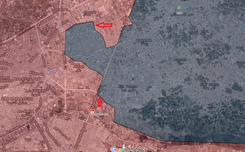 Phiến quân ngoại vi Damascus liều chết chống trả quân đội Syria ảnh 1 Phiến quân ngoại vi Damascus liều chết chống trả quân đội Syria ảnh 1
