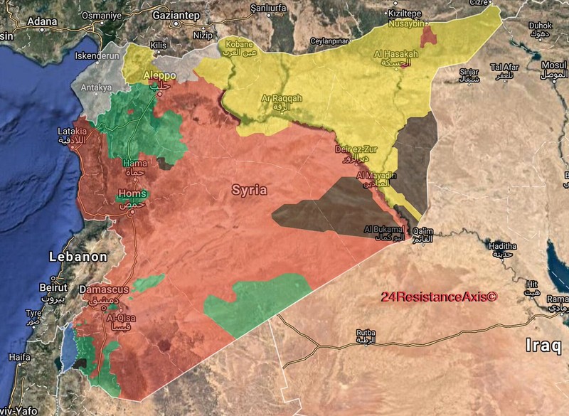 Bản đồ tình hình chiến trường chống IS, quân đội Syria kiểm soát 52% lãnh thổ - ảnh South Front