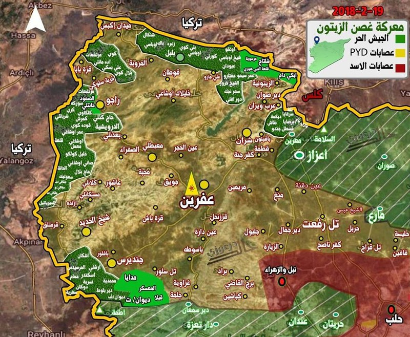Người Kurd Syria hứng nhiều tổn thất, liên quân Thổ Nhĩ Kỳ đánh sâu vào Afrin ảnh 1 Người Kurd Syria hứng nhiều tổn thất, liên quân Thổ Nhĩ Kỳ đánh sâu vào Afrin ảnh 1