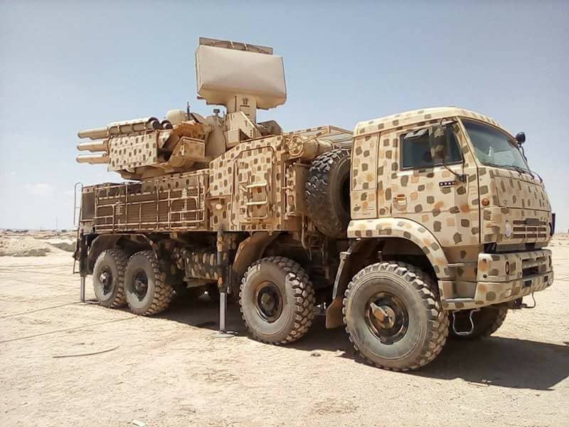 Tổ hợp tên lửa Pantsir-S1 quân đội Syria. Ảnh minh họa South Front