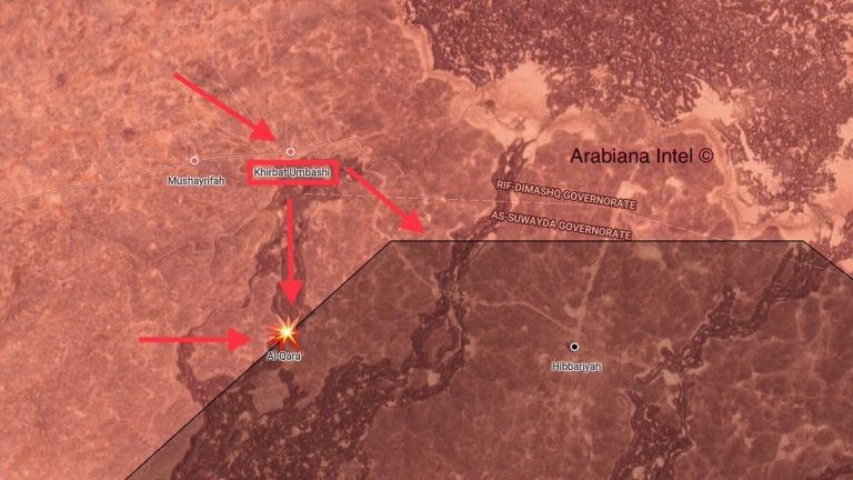 Quân đội Syria, chủ lực là các đơn vị Vệ binh Cộng hòa, phối hợp với quân tình nguyện giải phóng khu vực Khirbat Al-Ambashi thuộc hoang mạc Sweida. Ảnh South Front Quân đội Syria, chủ lực là các đơn vị Vệ binh Cộng hòa, phối hợp với quân tình nguyện giải phóng khu vực Khirbat Al-Ambashi thuộc hoang mạc Sweida. Ảnh South Front