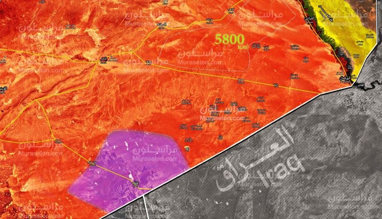 Các đơn vị quân đội Syria giải phóng hơn 5800 km2 gần biên giới với Iraq. Ảnh Muraselon Các đơn vị quân đội Syria giải phóng hơn 5800 km2 gần biên giới với Iraq. Ảnh Muraselon