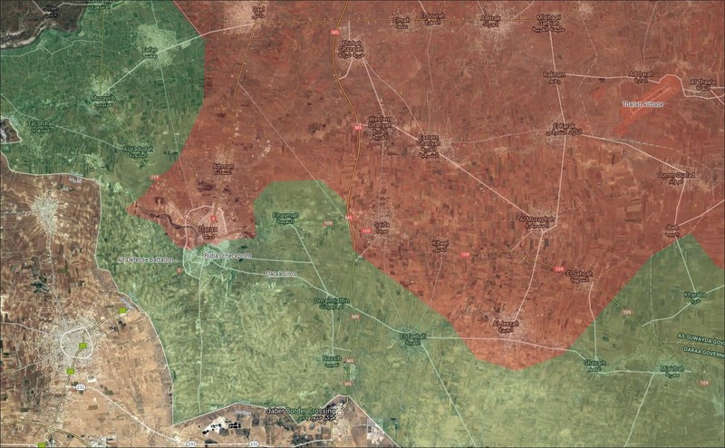 Quân đội Syria giải phóng thị trấn Saida, miền nông thôn đông nam thành phố Daraa. Ảnh minh họa Masdar News