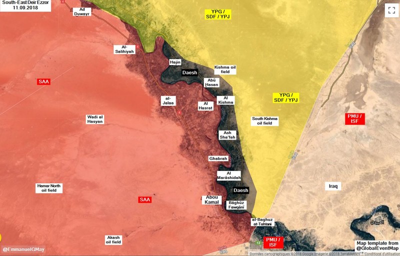 Phân bổ lực lượng vô cùng thuận lợi của SDF trên chiến trường thung lũng sông Euphrates. Ảnh minh họa South Front Phân bổ lực lượng vô cùng thuận lợi của SDF trên chiến trường thung lũng sông Euphrates. Ảnh minh họa South Front