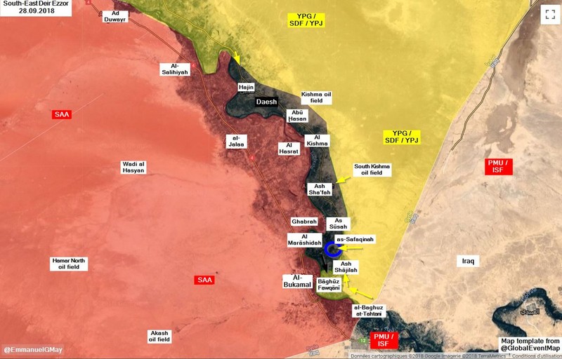 Chiến trường Deir Ezzor ngày 28.09.2018. Ảnh minh họa South Front Chiến trường Deir Ezzor ngày 28.09.2018. Ảnh minh họa South Front