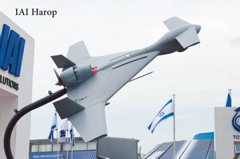 Tên lửa, máy bay không người lai IAI Harop của Israel. Ảnh South Front