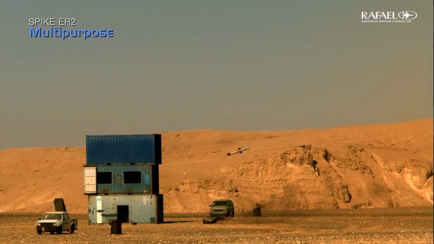 Tên lửa chống tăng thế hệ mới Spike. ER2. Ảnh Rafael Tên lửa chống tăng thế hệ mới Spike. ER2. Ảnh Rafael