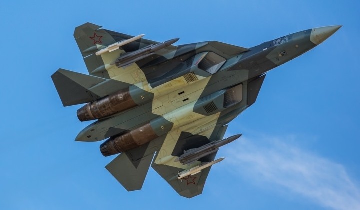 Siêu tiêm kích tàng hình thế hệ 5 Su-57. Ảnh: Military Wach Magazine.