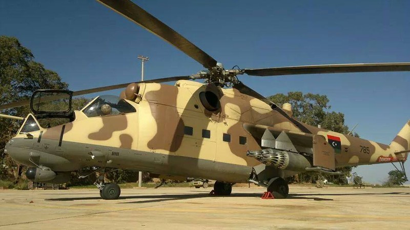 Máy bay chiến đấu Mi-35 của lực lượng LNA Libya.