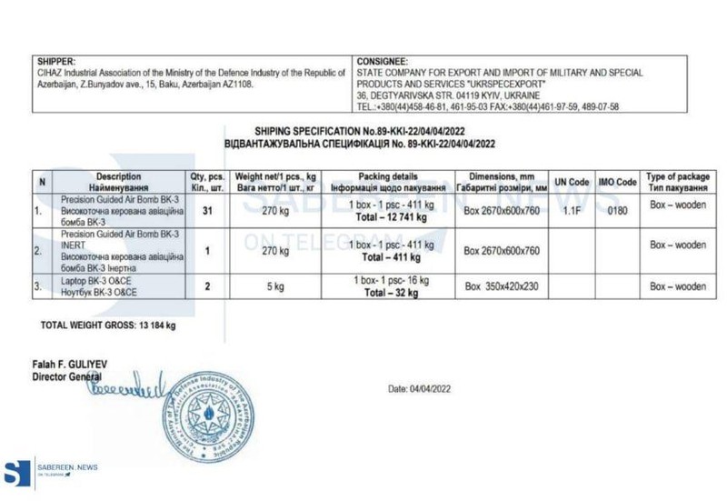 Đơn hàng vận chuyển vũ khí (bom có điều khiển độ chính xác cao) của hãng hàng không vận tải Ukraine. Ảnh South Front. Đơn hàng vận chuyển vũ khí (bom có điều khiển độ chính xác cao) của hãng hàng không vận tải Ukraine. Ảnh South Front.