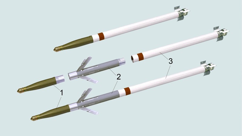 Đạn rocket Hydra 70 lắp bộ dẫn đường laser APKWS@. Ảnh Military Leak Đạn rocket Hydra 70 lắp bộ dẫn đường laser APKWS@. Ảnh Military Leak
