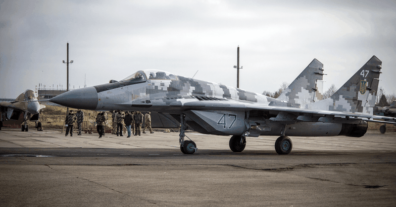 Máy bay chiến đấu MiG-29 của Lực lượng vũ trang Ukraine mang số hiệu 47. Tháng 12/2020. Ảnh: &quot;Ukroboronprom&quot;
