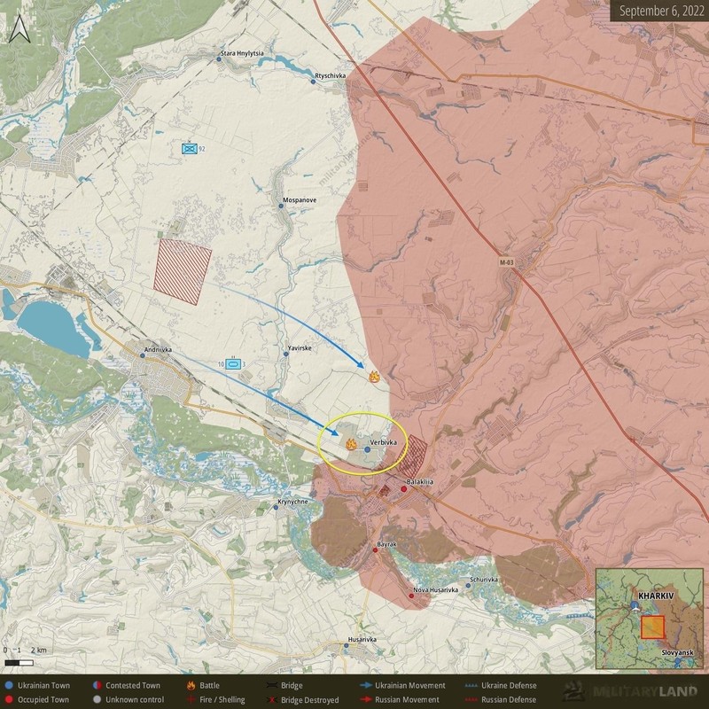 Lực lượng Ukraine tiến hành cuộc tấn công trong vùng Kharkiv. Ảnh Ukraine Pravda.