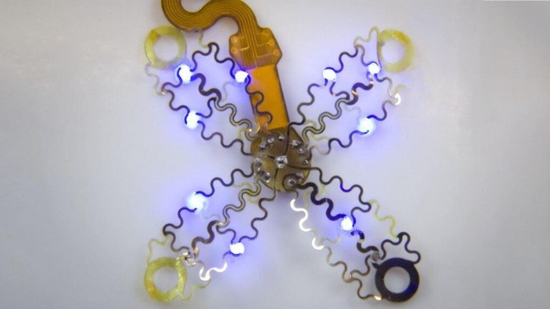 Thiết bị sử dụng ánh sáng và kỹ thuật quang di truyền, điều chỉnh các tế bào nhạy cảm với ánh sáng, sau đó sử dụng ánh sáng để tác động đến hành vi của các tế bào đó. Ảnh Philipp Gutruff Thiết bị sử dụng ánh sáng và kỹ thuật quang di truyền, điều chỉnh các tế bào nhạy cảm với ánh sáng, sau đó sử dụng ánh sáng để tác động đến hành vi của các tế bào đó. Ảnh Philipp Gutruff