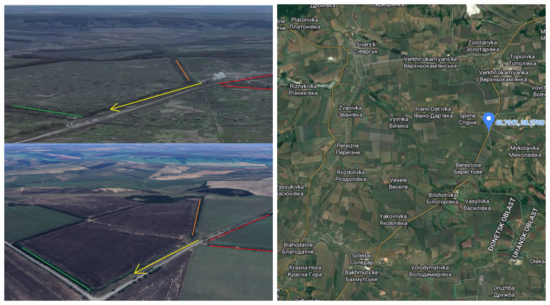 Máy bay trực thăng quân sự bị bắn hạ gần làng Spirne, thuộc vùng Donetsk. Ảnh Military Ukraine.