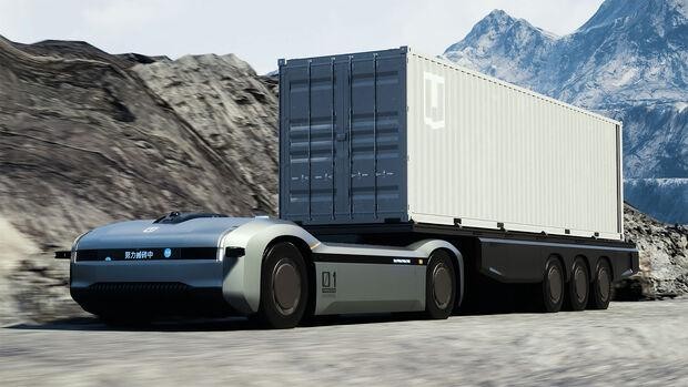 Xe vận tải tự động Homtruck Cabless cho thị trường Trung Quốc. Ảnh Times Lives.