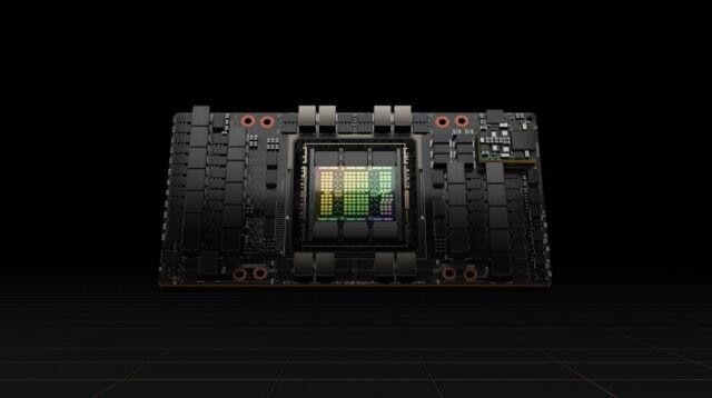 Bộ vi xử lý GPU Nvidia H100 Tensor Core. Ảnh Nvidia. Bộ vi xử lý GPU Nvidia H100 Tensor Core. Ảnh Nvidia.
