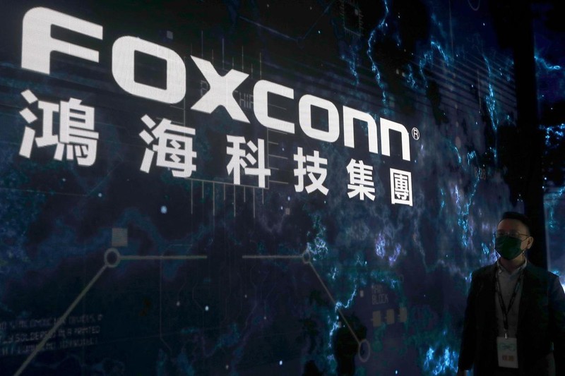 Biểu tượng Foxconn. Ảnh AP 