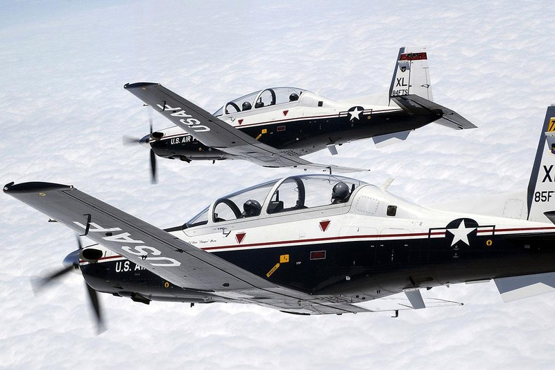 Máy bay huấn luyện T-6A Texan II không quân Mỹ. Ảnh Military.com.