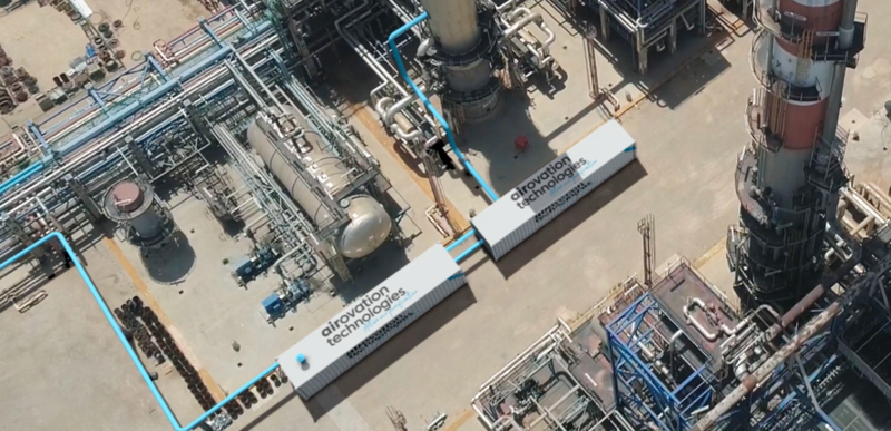 Thiết bị lò phản ứng của công ty Airovation trong nhà máy sản xuất. Ảnh NoCamels