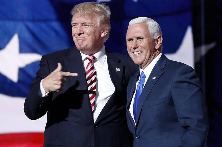 Tổng thống và Phó Tổng thống đắc cử Mỹ Donald Trump và Mike Pence. Ảnh: Nhật báo phố Wall