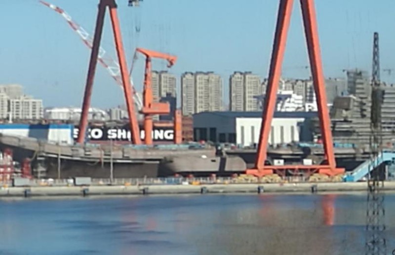 Tàu sân bay tự chế đầu tiên Type 001A Trung Quốc đã