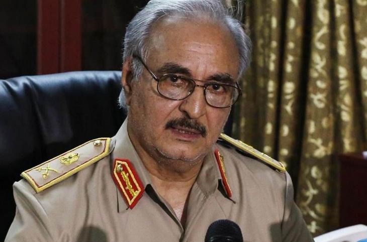 Tướng Khalifa Haftar hiện là Tổng Tư lệnh Quân đội Libya, được Nga công khai ủng hộ. Ảnh: African Leadership Magazine