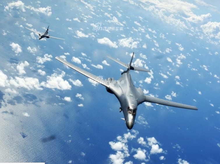 Máy bay ném bom chiến lược B-1B Lancer Mỹ. Ảnh: Sina