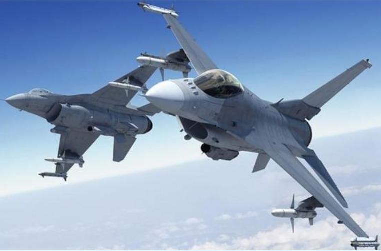 Máy bay chiến đấu F-16 của Không quân Đài Loan. Ảnh: Sina