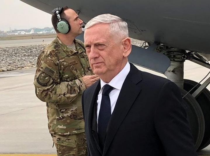 Bộ trưởng Quốc phòng Mỹ James Mattis. Ảnh: Pinterest.